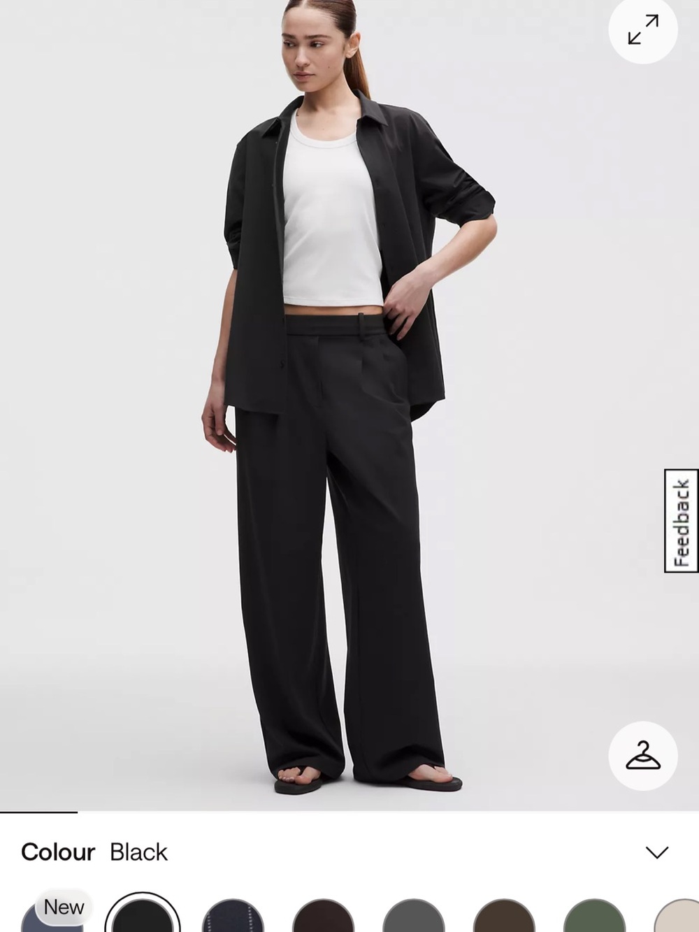 NWT Lululemon daydrift high rise Wide-Leg Trouser